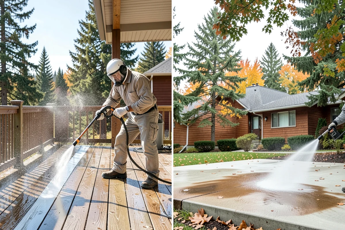 Decorative Rock Cleaning in Kenmore, King County, WA - Clear leaves and large debris from the bed