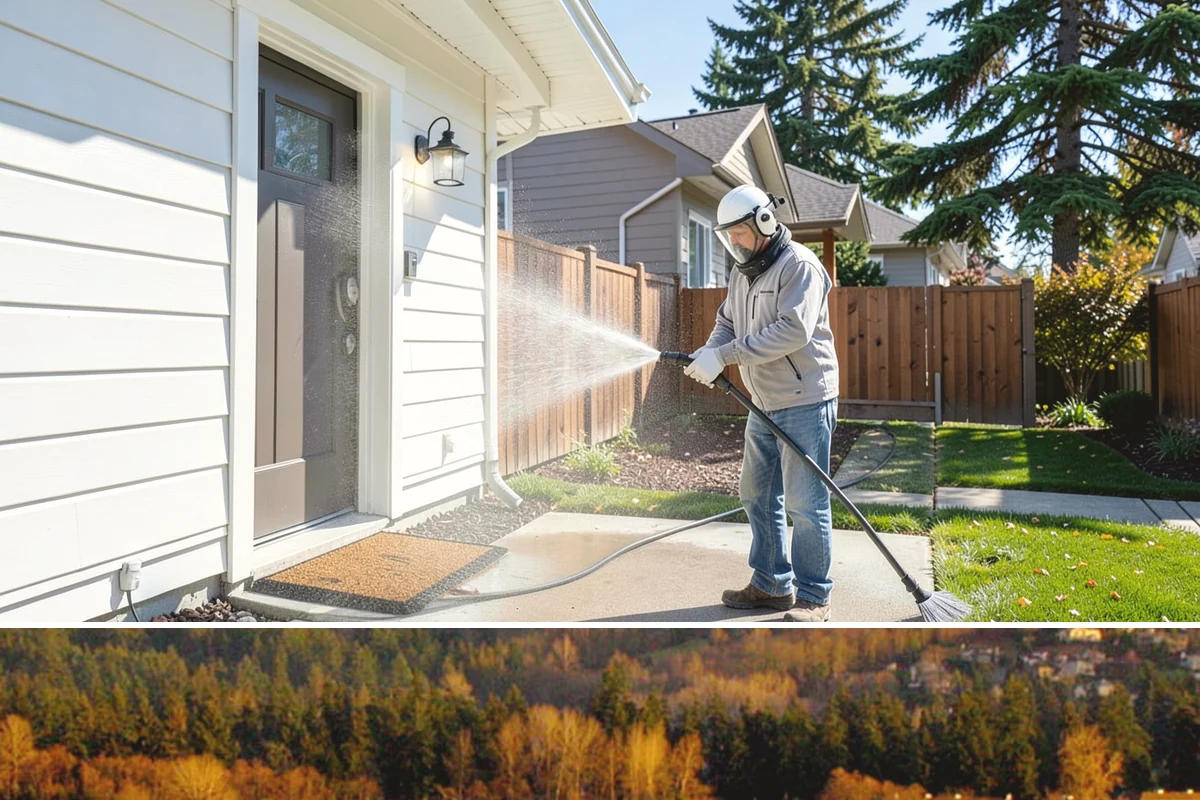 Decorative Rock Cleaning in Kenmore, King County, WA - Decorative rock is best cleaned in spring to clear winter debris and again in fall after leaf drop.