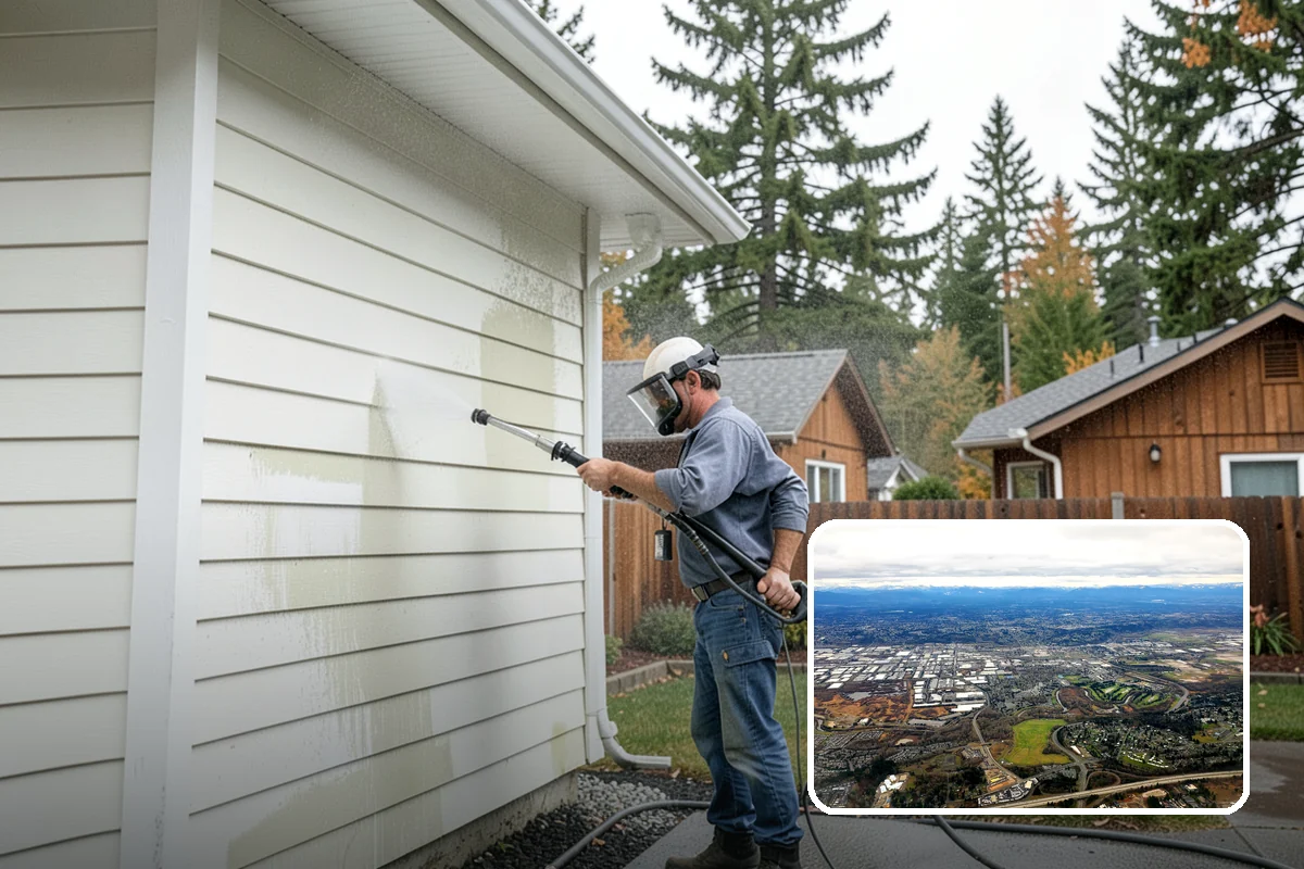 Decorative Rock Cleaning in Kent, King County, WA - Restores the natural color of landscape stone