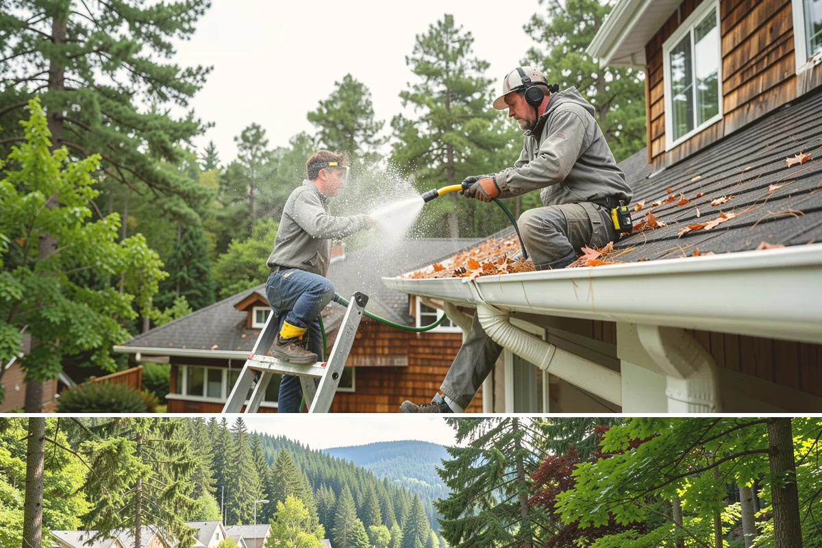 Decorative Rock Cleaning in Lake Forest Park, King County, WA - Decorative rock is best cleaned in spring to clear winter debris and again in fall after leaf drop.