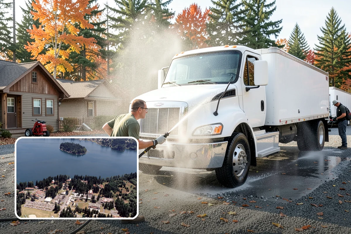 Decorative Rock Cleaning in Lakewood, Pierce County, WA - Restores the natural color of landscape stone