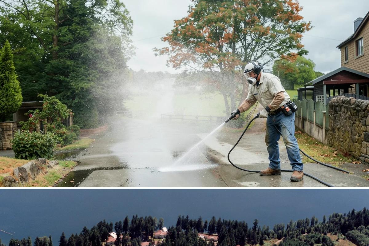 Decorative Rock Cleaning in Lakewood, Pierce County, WA - Decorative rock is best cleaned in spring to clear winter debris and again in fall after leaf drop.