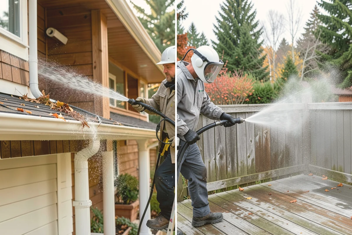 Decorative Rock Cleaning in Langley, Island County, WA - Clear leaves and large debris from the bed