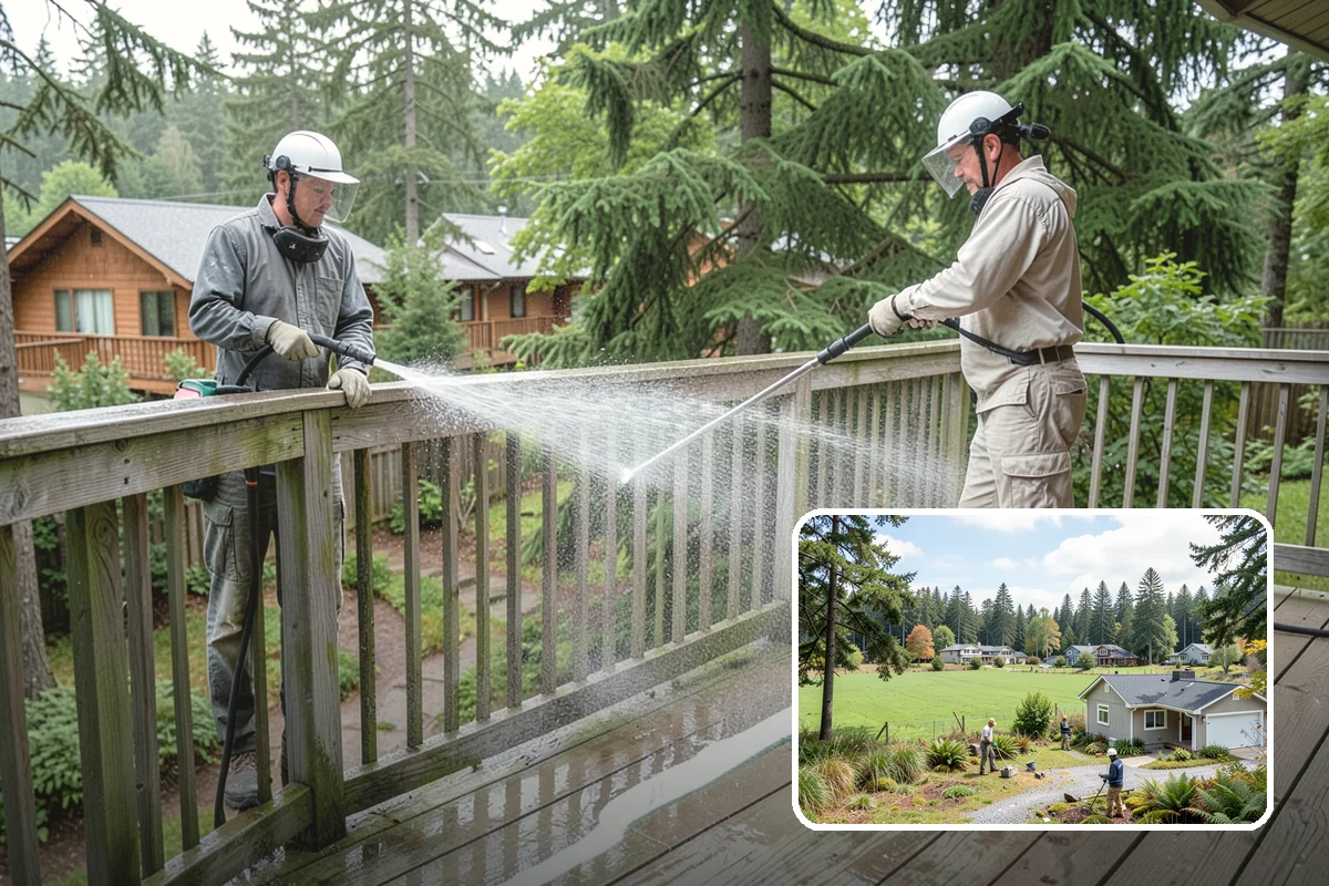 Decorative Rock Cleaning in Lyman, Skagit County, WA - Restores the natural color of landscape stone
