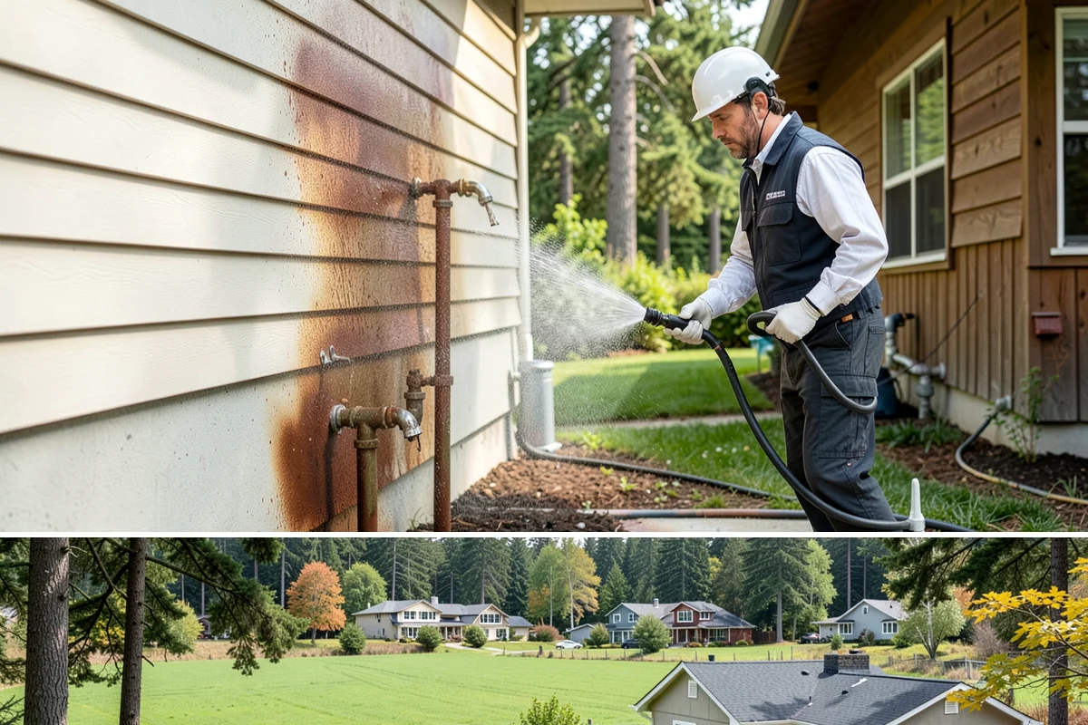 Decorative Rock Cleaning in Lyman, Skagit County, WA - Decorative rock is best cleaned in spring to clear winter debris and again in fall after leaf drop.