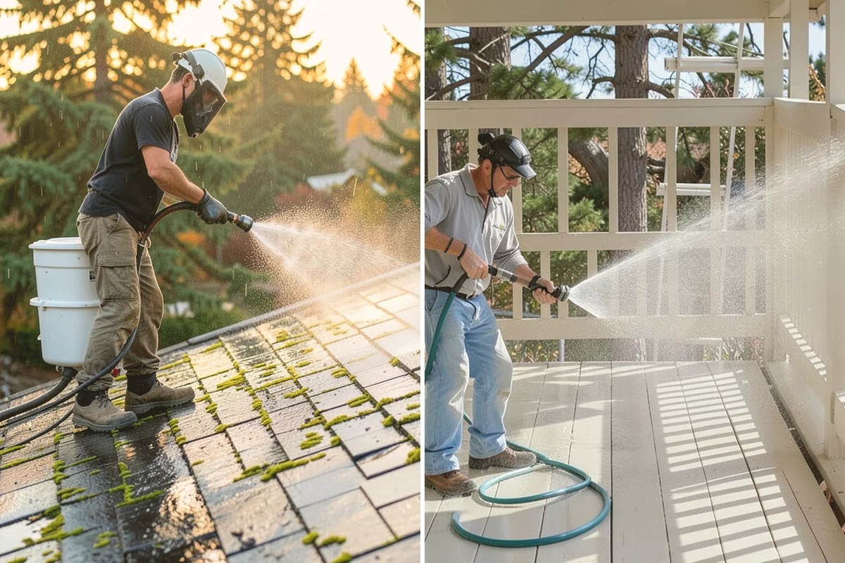 Decorative Rock Cleaning in Lynnwood, Snohomish County, WA - Clear leaves and large debris from the bed