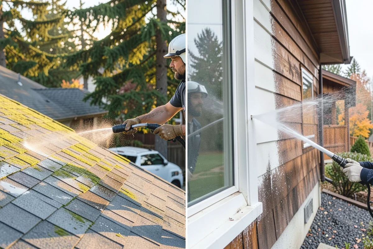 Decorative Rock Cleaning in Marysville, Snohomish County, WA - Clear leaves and large debris from the bed
