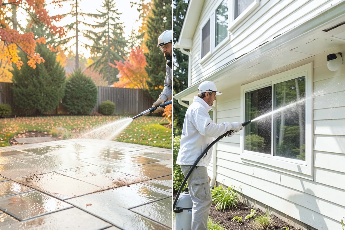 Decorative Rock Cleaning in Medina, King County, WA - Clear leaves and large debris from the bed