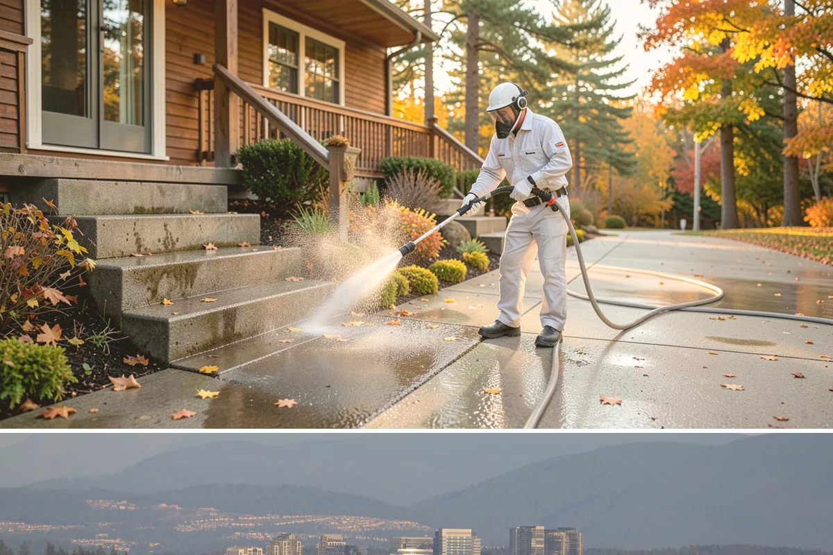 Decorative Rock Cleaning in Medina, King County, WA - Decorative rock is best cleaned in spring to clear winter debris and again in fall after leaf drop.