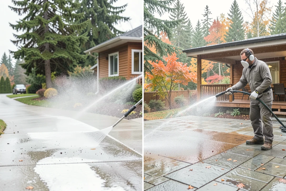 Decorative Rock Cleaning in Mercer Island, King County, WA - Clear leaves and large debris from the bed