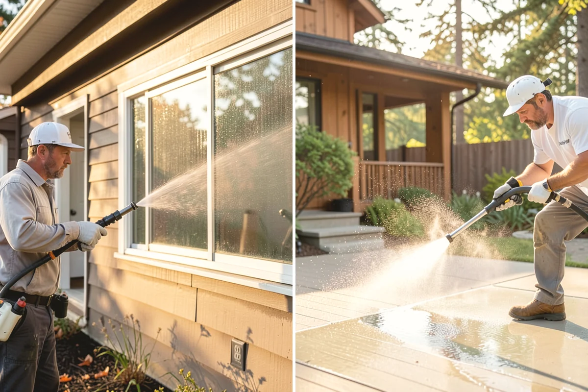 Decorative Rock Cleaning in Mill Creek, Snohomish County, WA - Clear leaves and large debris from the bed