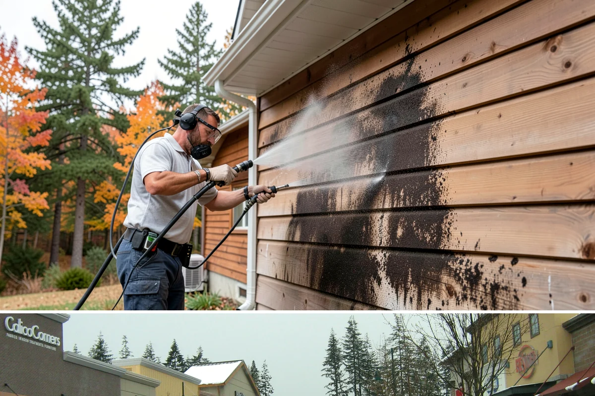Decorative Rock Cleaning in Mill Creek, Snohomish County, WA - Decorative rock is best cleaned in spring to clear winter debris and again in fall after leaf drop.