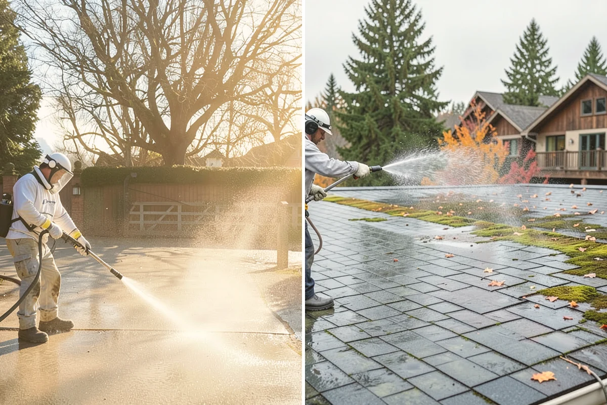 Decorative Rock Cleaning in Milton, King County, WA - Clear leaves and large debris from the bed