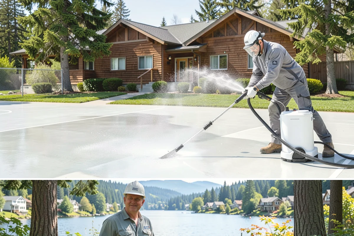 Decorative Rock Cleaning in Milton, King County, WA - Decorative rock is best cleaned in spring to clear winter debris and again in fall after leaf drop.