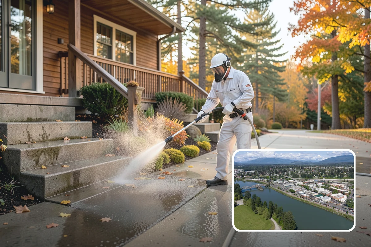 Decorative Rock Cleaning in Mount Vernon, Skagit County, WA - Restores the natural color of landscape stone
