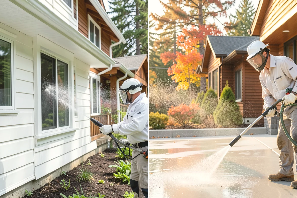 Decorative Rock Cleaning in Mountlake Terrace, Snohomish County, WA - Clear leaves and large debris from the bed