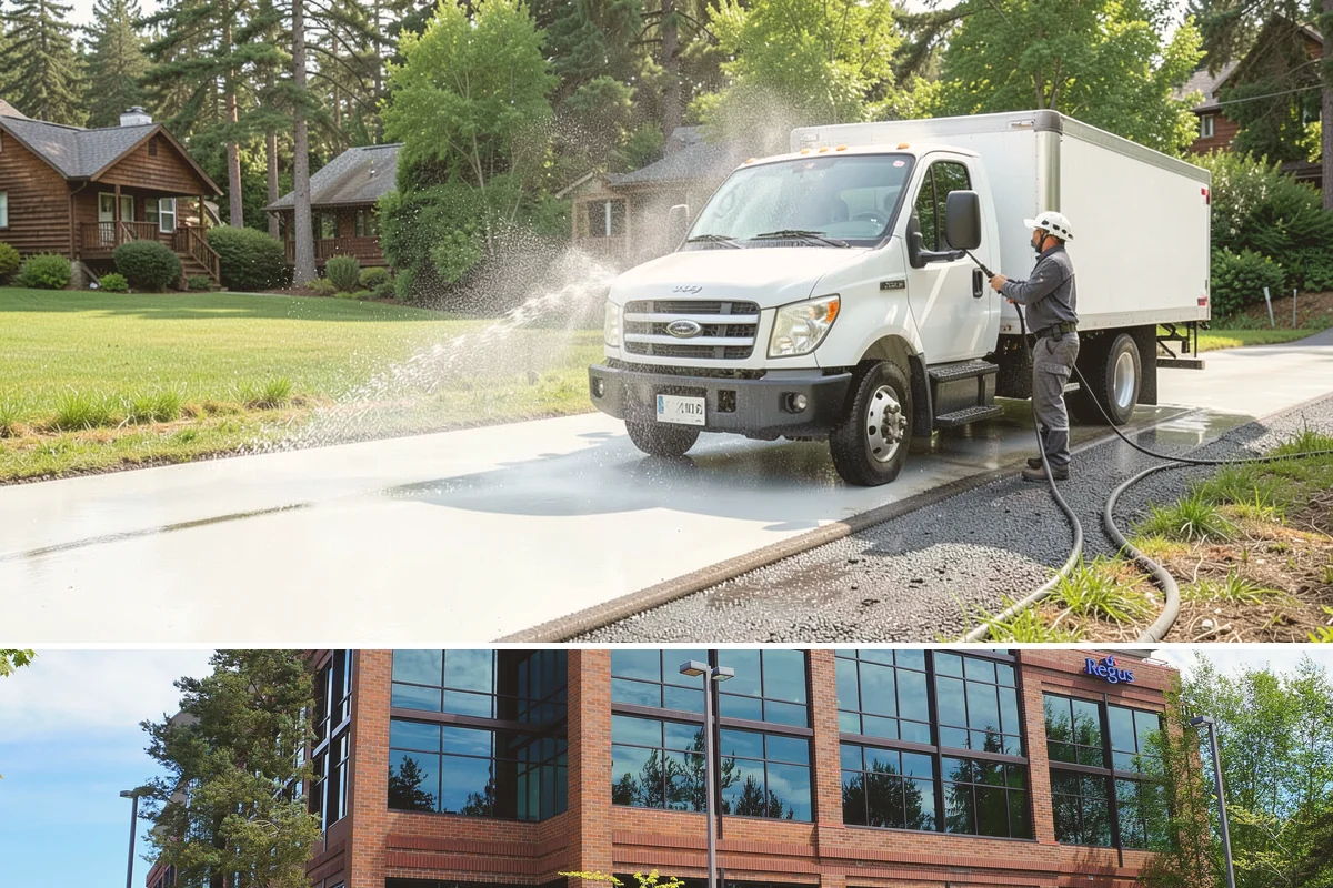 Decorative Rock Cleaning in Mountlake Terrace, Snohomish County, WA - Decorative rock is best cleaned in spring to clear winter debris and again in fall after leaf drop.