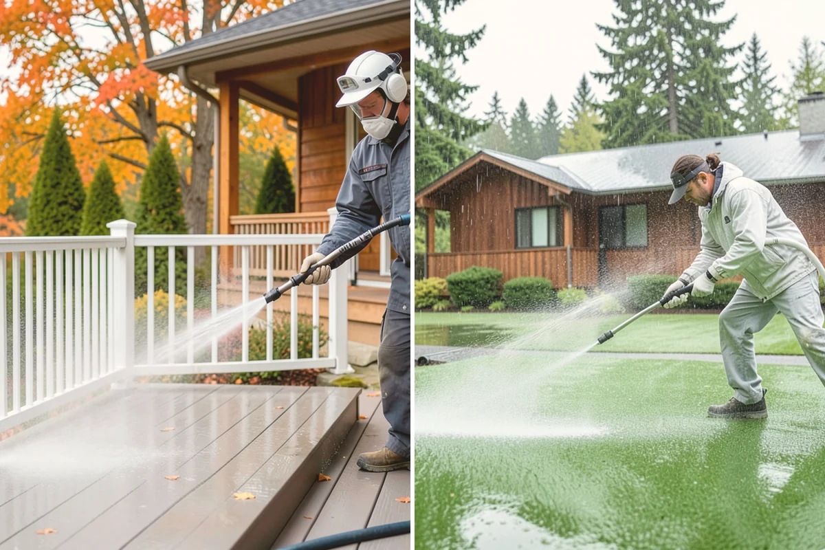 Decorative Rock Cleaning in Newcastle, King County, WA - Clear leaves and large debris from the bed