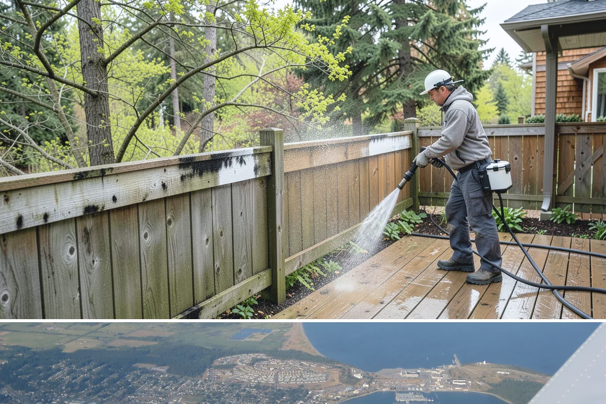 Decorative Rock Cleaning in Oak Harbor, Island County, WA - Decorative rock is best cleaned in spring to clear winter debris and again in fall after leaf drop.