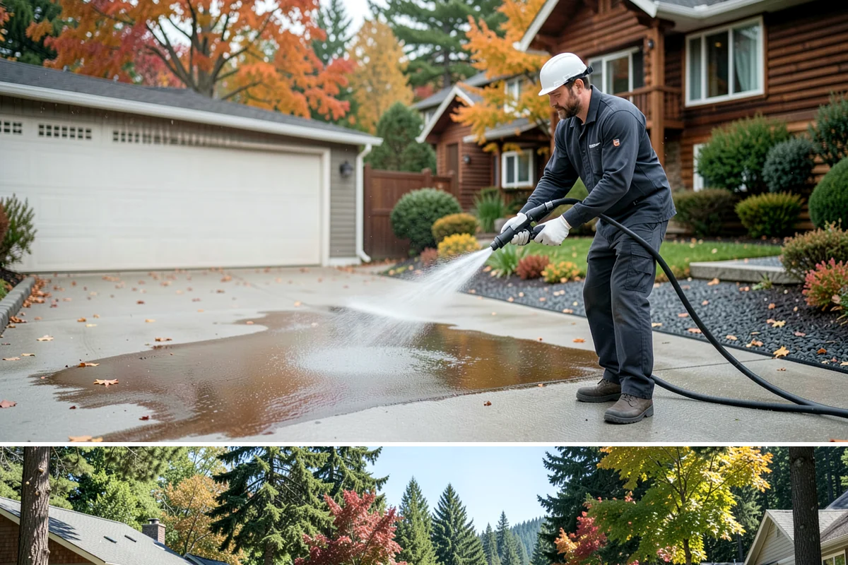 Decorative Rock Cleaning in Orting, Pierce County, WA - Decorative rock is best cleaned in spring to clear winter debris and again in fall after leaf drop.