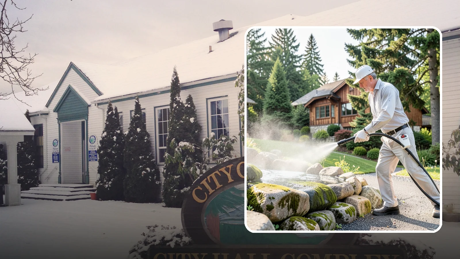 Decorative Rock Cleaning in Pacific, King County, WA - We clean decorative and landscape rock in Washington to wash out algae, mud, and organic buildup between the stones.