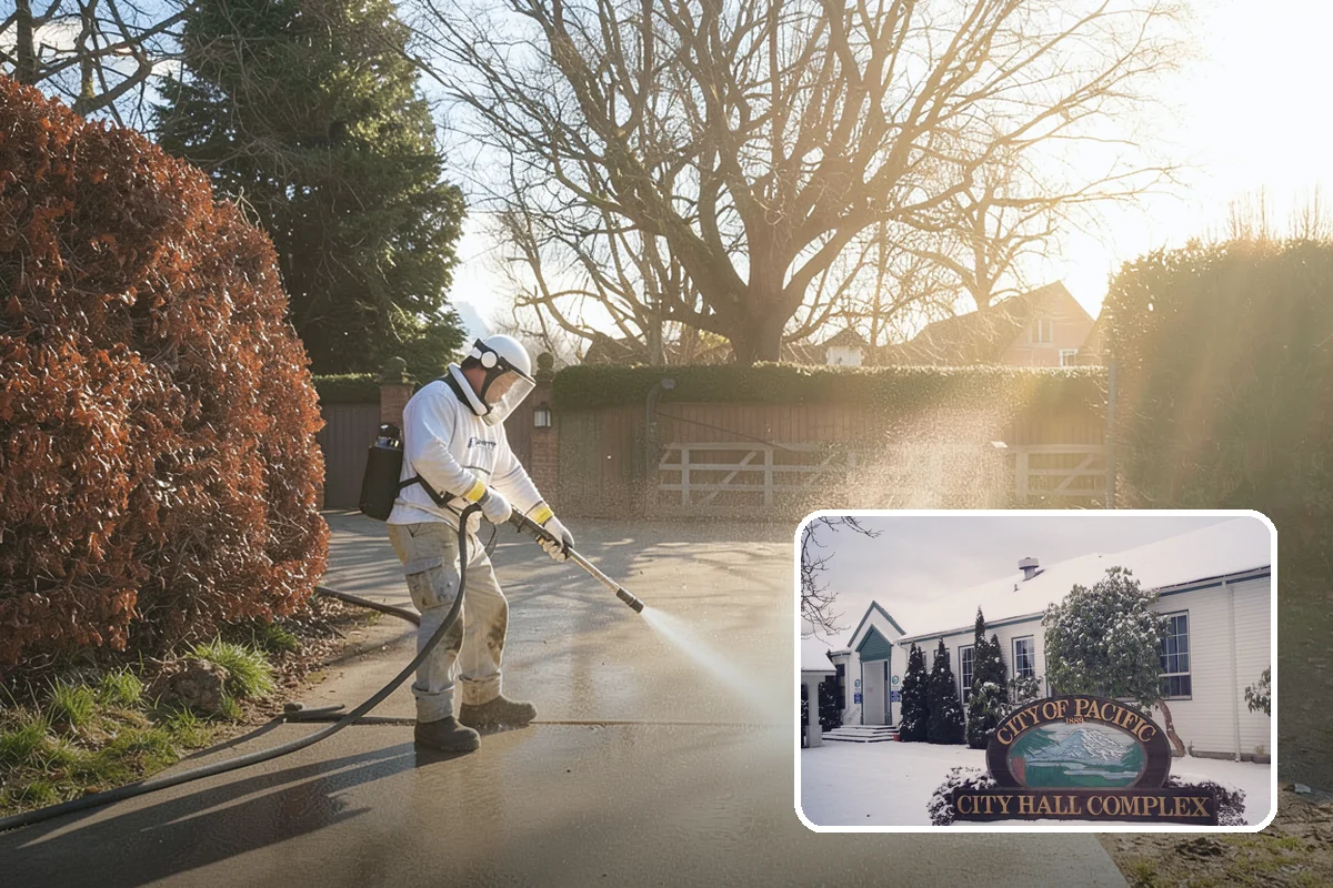 Decorative Rock Cleaning in Pacific, King County, WA - Restores the natural color of landscape stone