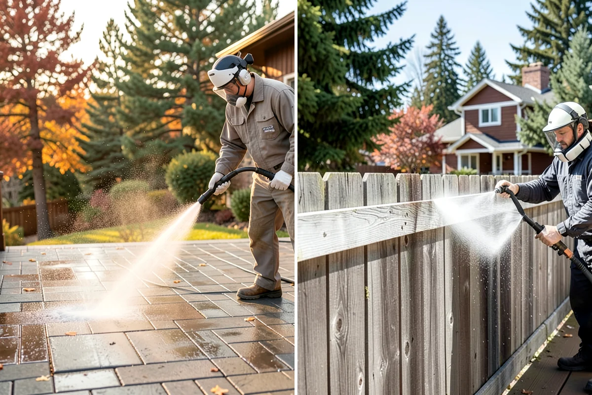 Decorative Rock Cleaning in Puyallup, Pierce County, WA - Clear leaves and large debris from the bed