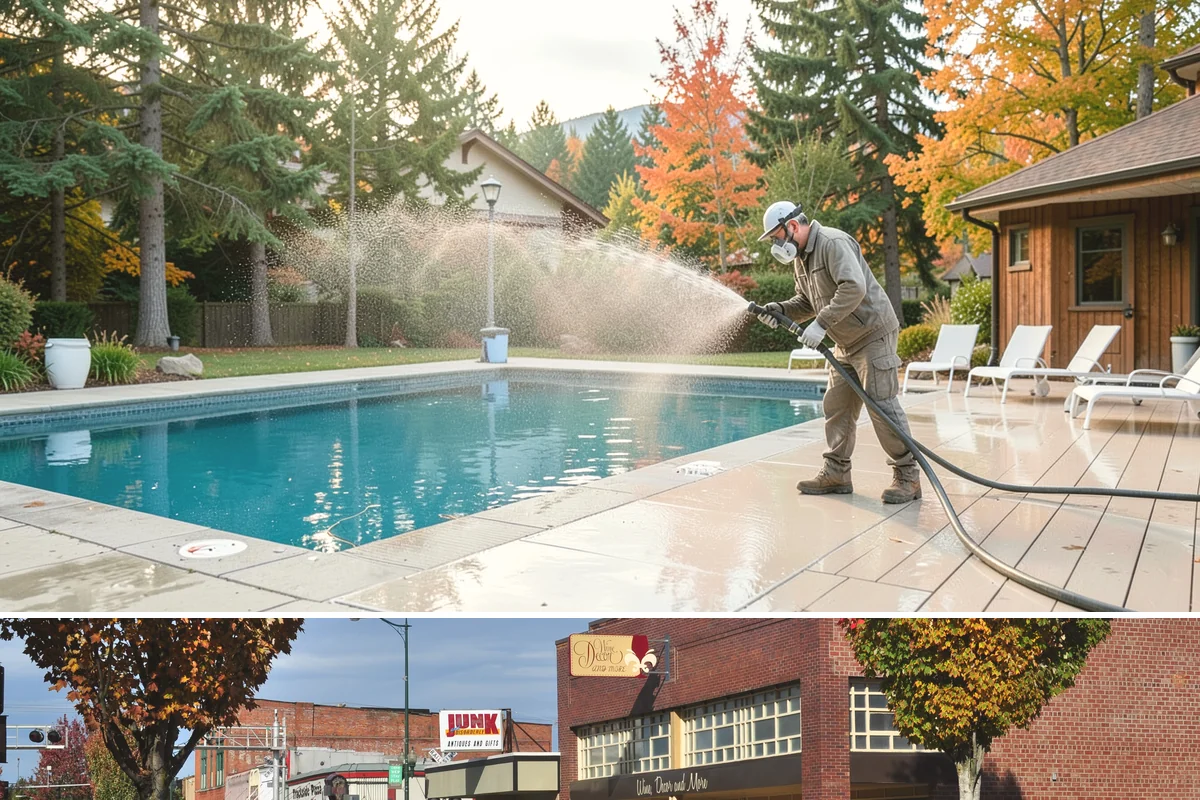 Decorative Rock Cleaning in Puyallup, Pierce County, WA - Decorative rock is best cleaned in spring to clear winter debris and again in fall after leaf drop.
