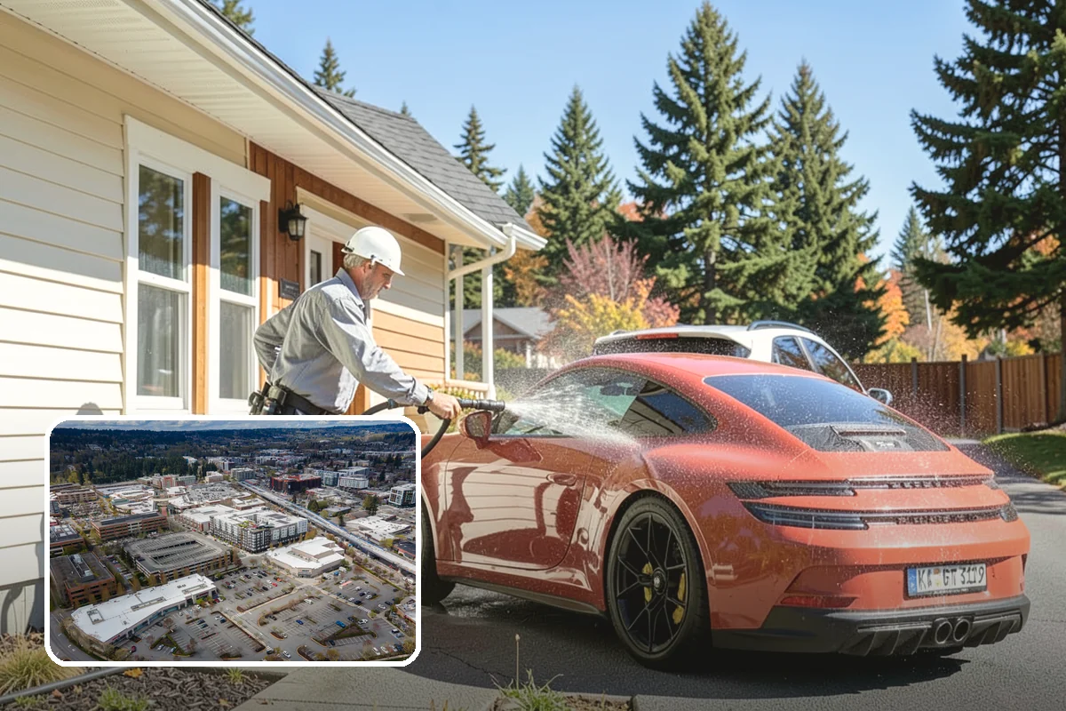 Decorative Rock Cleaning in Redmond, King County, WA - Restores the natural color of landscape stone