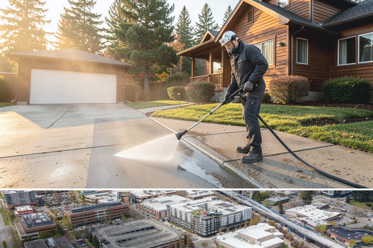 Decorative Rock Cleaning in Redmond, King County, WA - Decorative rock is best cleaned in spring to clear winter debris and again in fall after leaf drop.