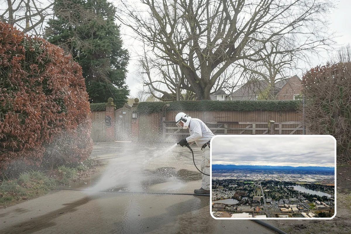 Decorative Rock Cleaning in SeaTac, King County, WA - Restores the natural color of landscape stone