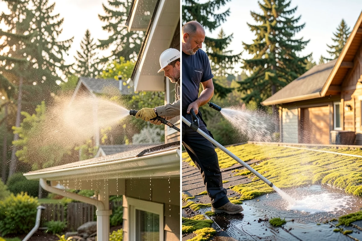 Decorative Rock Cleaning in SeaTac, King County, WA - Clear leaves and large debris from the bed