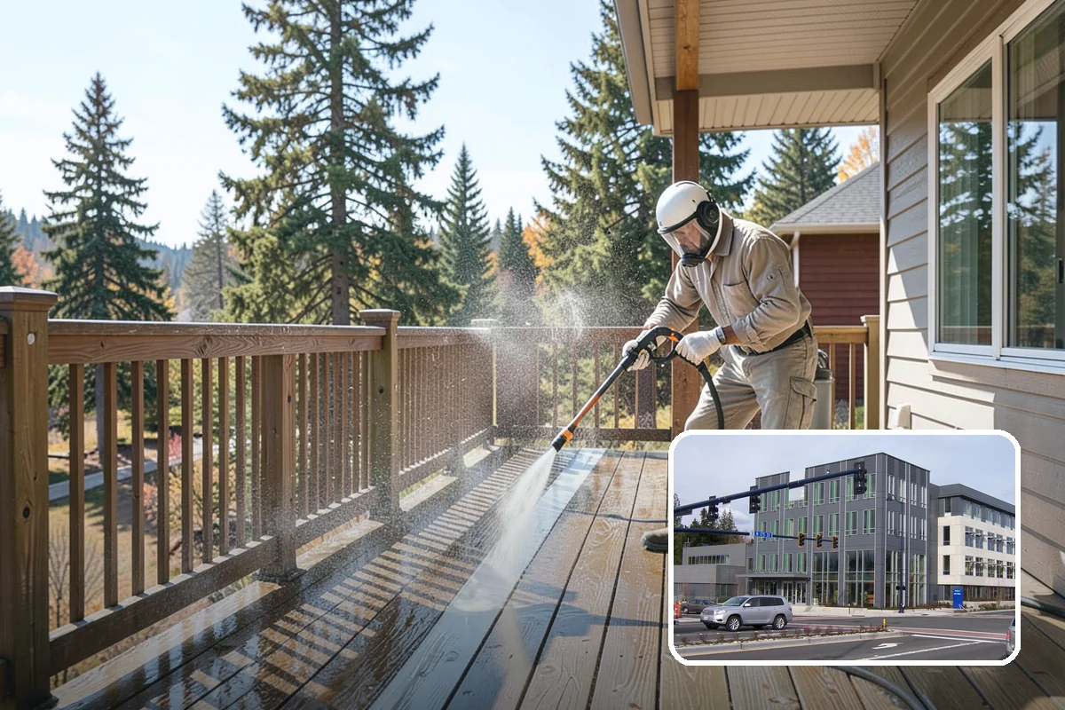 Decorative Rock Cleaning in Shoreline, King County, WA - Restores the natural color of landscape stone
