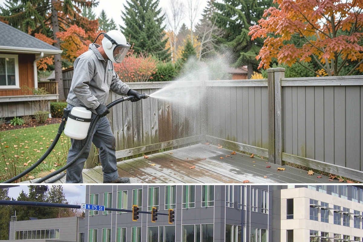 Decorative Rock Cleaning in Shoreline, King County, WA - Decorative rock is best cleaned in spring to clear winter debris and again in fall after leaf drop.