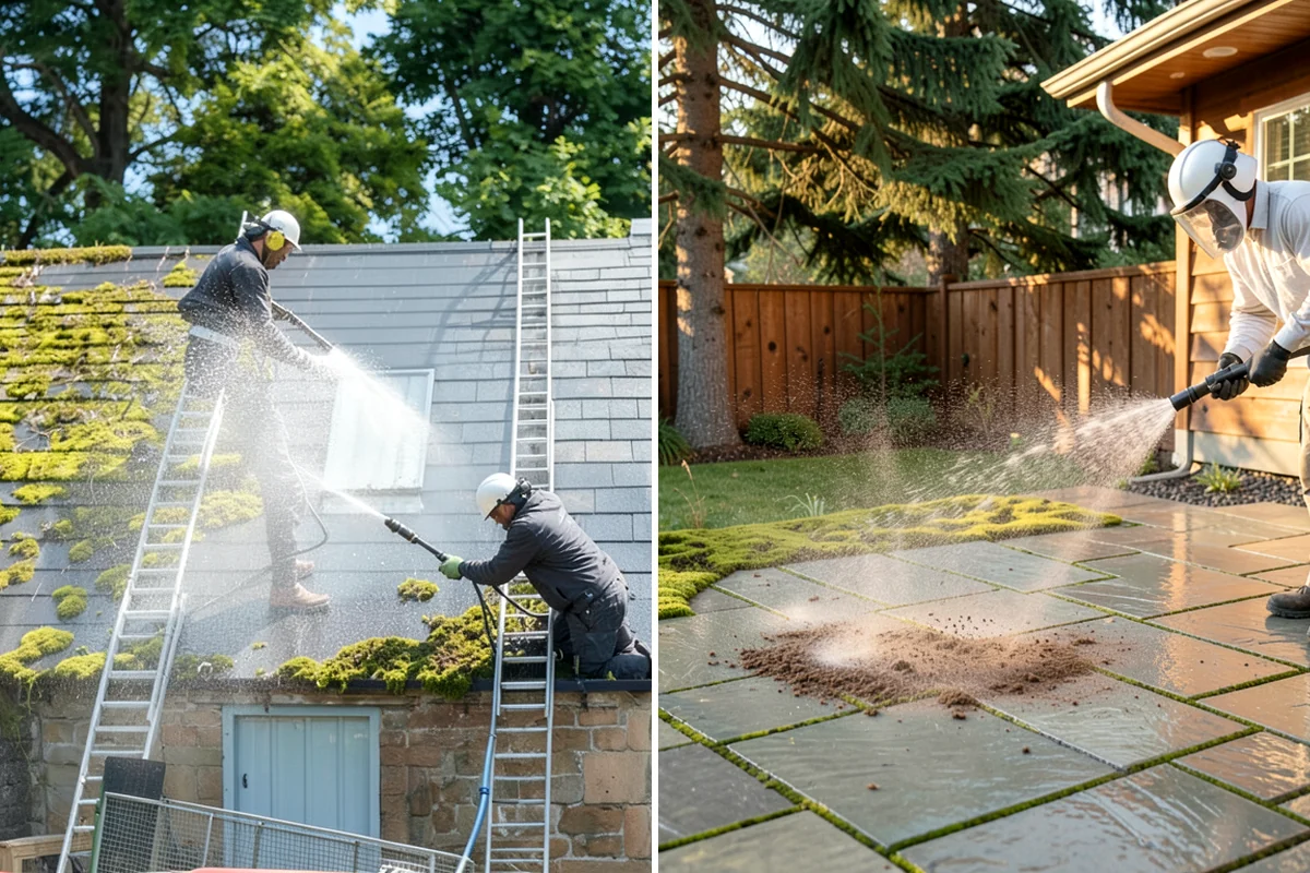Decorative Rock Cleaning in Snoqualmie, King County, WA - Clear leaves and large debris from the bed