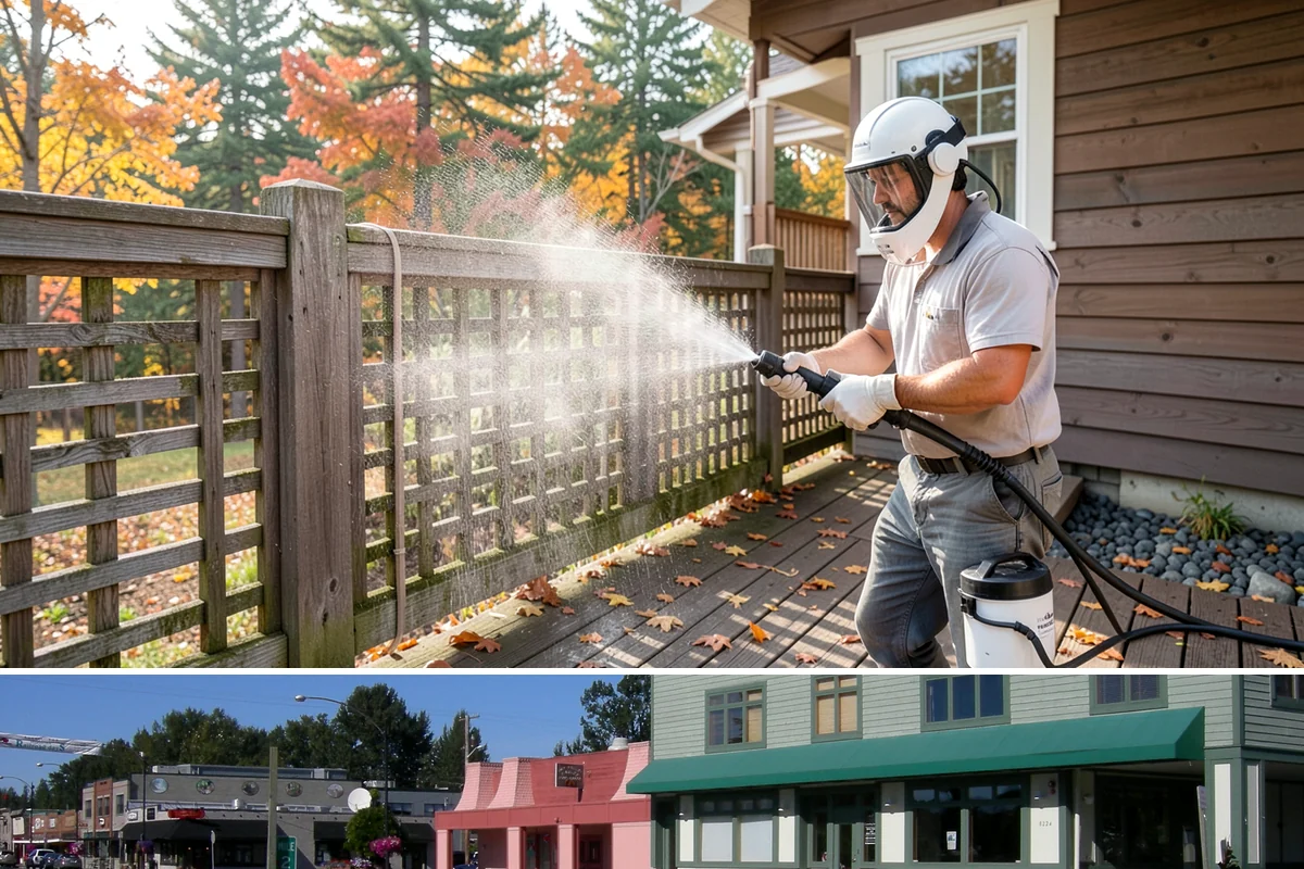 Decorative Rock Cleaning in Snoqualmie, King County, WA - Decorative rock is best cleaned in spring to clear winter debris and again in fall after leaf drop.