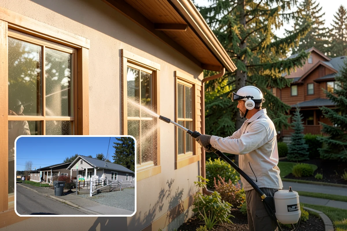 Decorative Rock Cleaning in South Prairie, Pierce County, WA - Restores the natural color of landscape stone