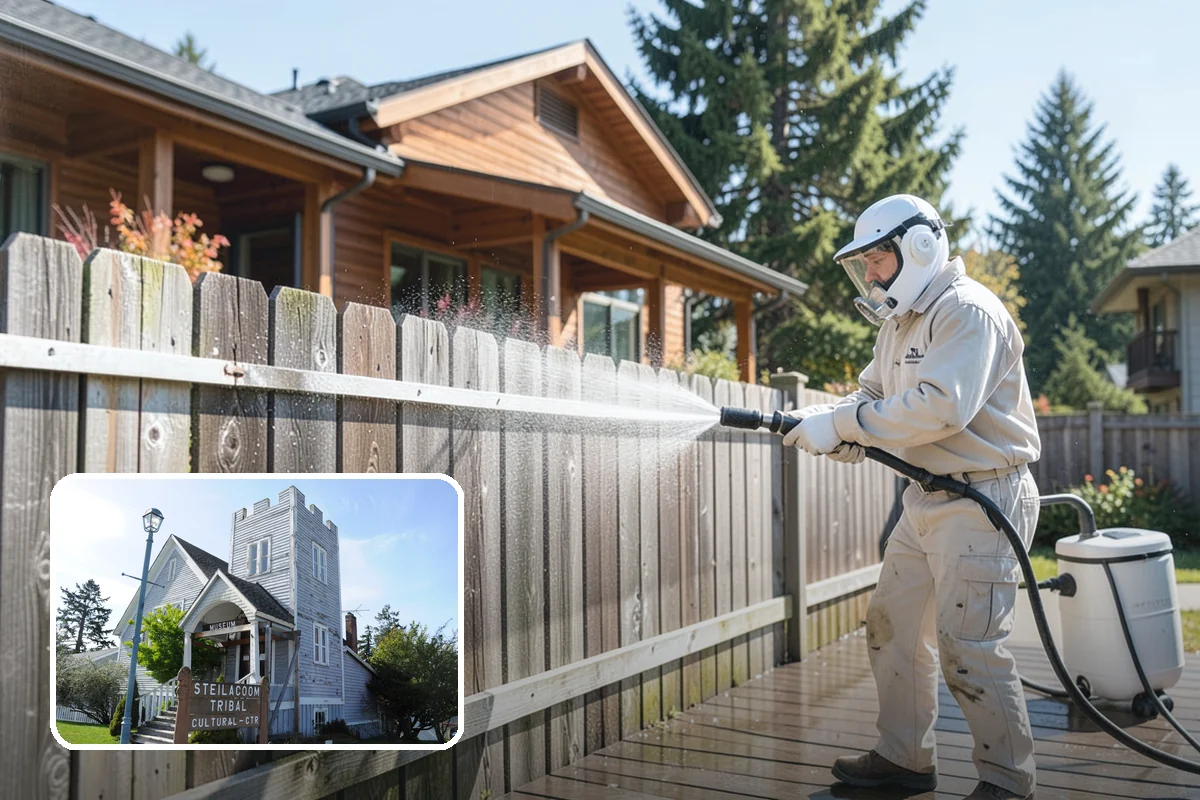 Decorative Rock Cleaning in Steilacoom, Pierce County, WA - Restores the natural color of landscape stone