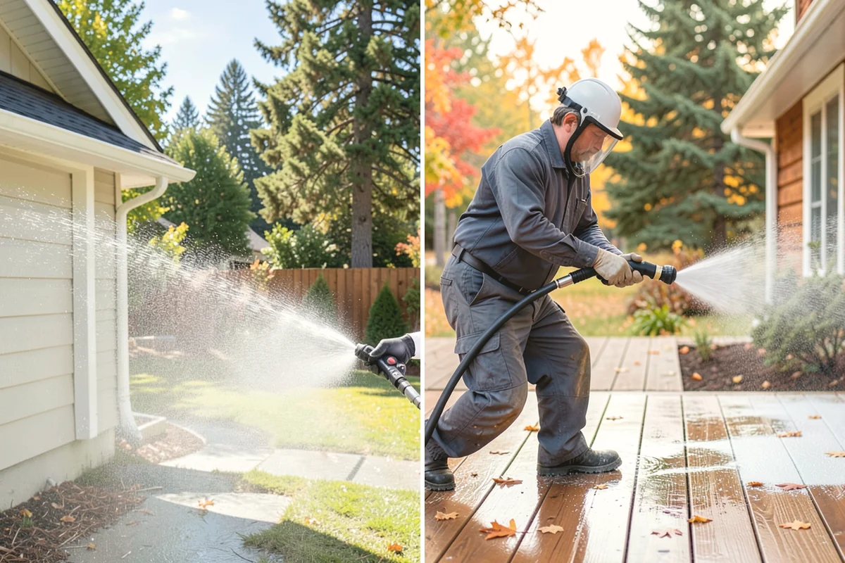 Decorative Rock Cleaning in Steilacoom, Pierce County, WA - Clear leaves and large debris from the bed