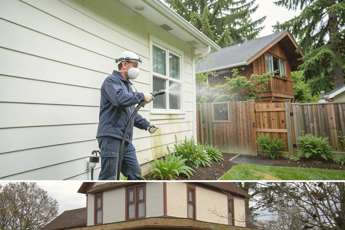 Decorative Rock Cleaning in Sumner, Pierce County, WA - Decorative rock is best cleaned in spring to clear winter debris and again in fall after leaf drop.