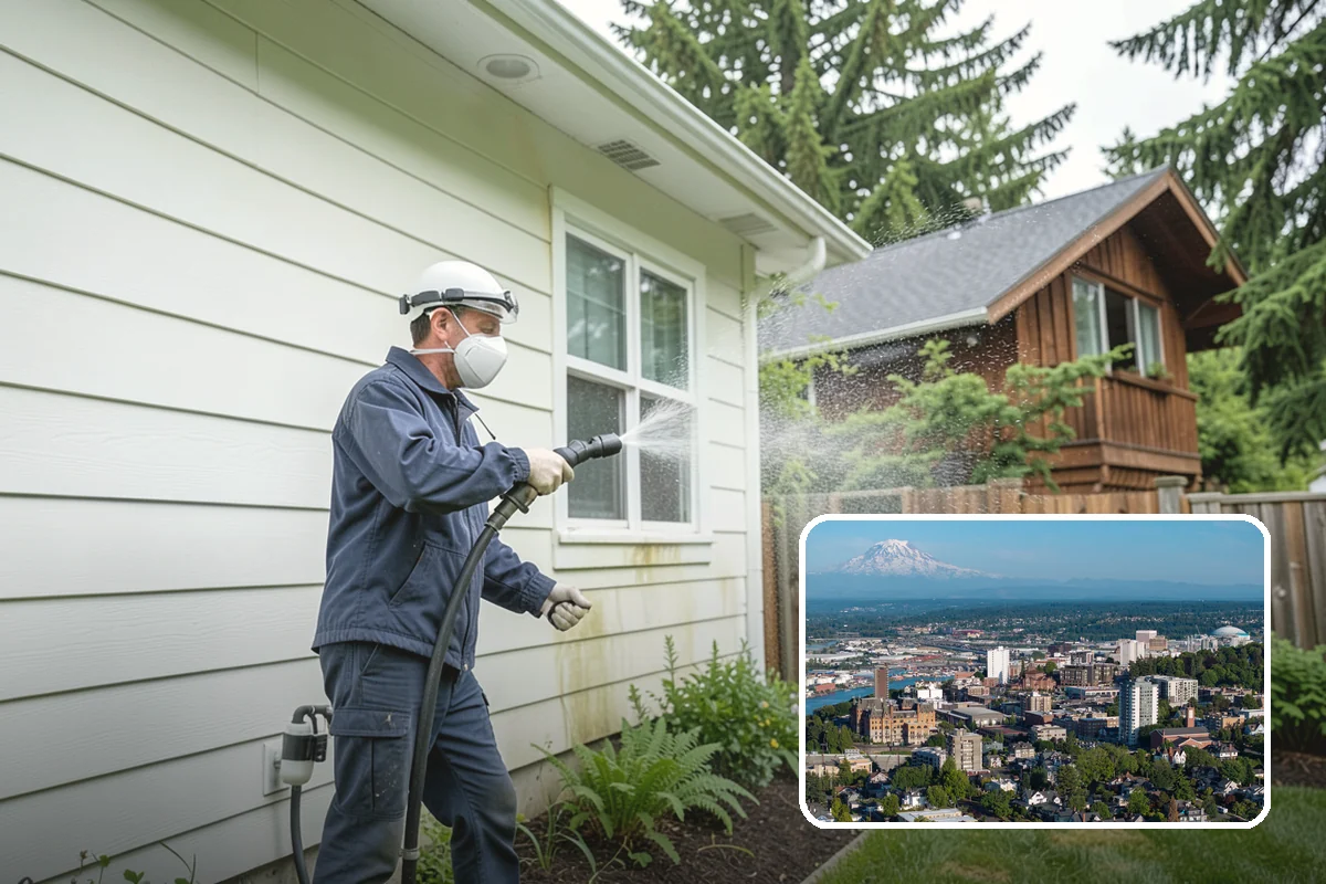 Decorative Rock Cleaning in Tacoma, Pierce County, WA - Restores the natural color of landscape stone