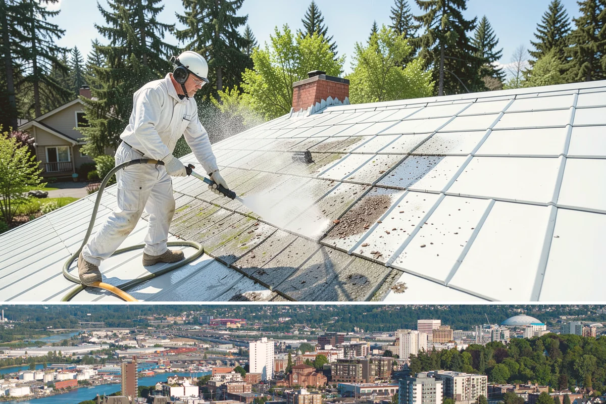 Decorative Rock Cleaning in Tacoma, Pierce County, WA - Decorative rock is best cleaned in spring to clear winter debris and again in fall after leaf drop.