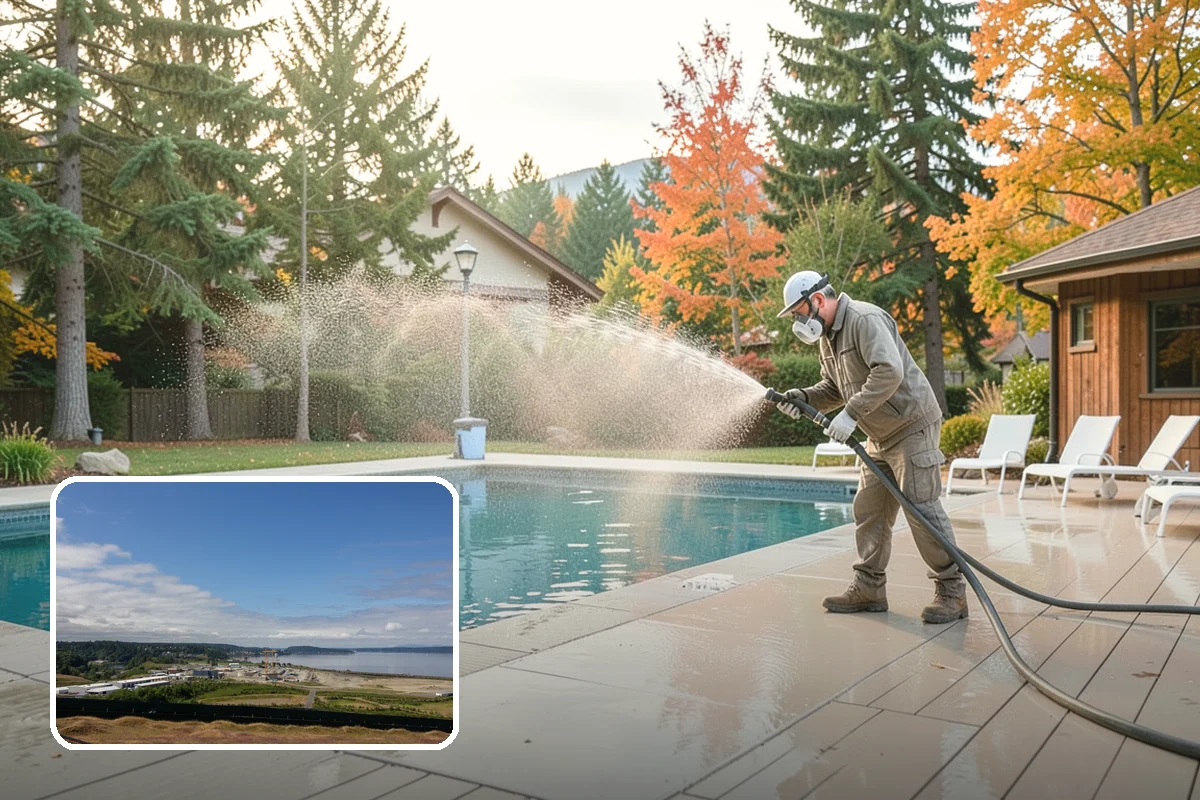 Decorative Rock Cleaning in University Place, Pierce County, WA - Restores the natural color of landscape stone