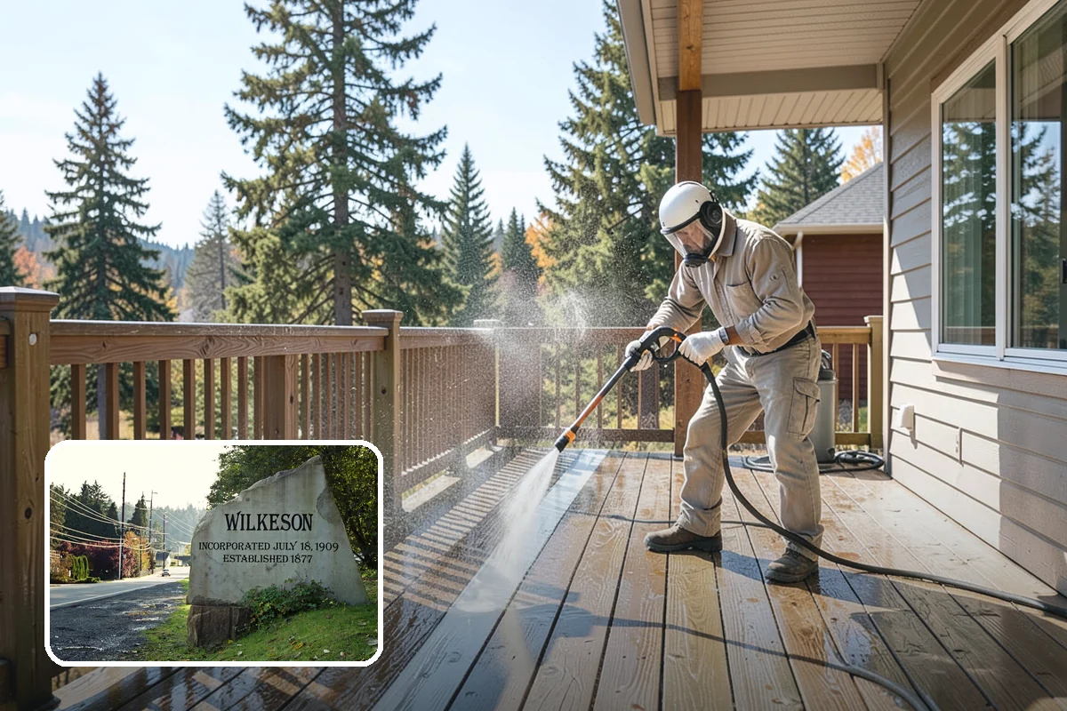 Decorative Rock Cleaning in Wilkeson, Pierce County, WA - Restores the natural color of landscape stone