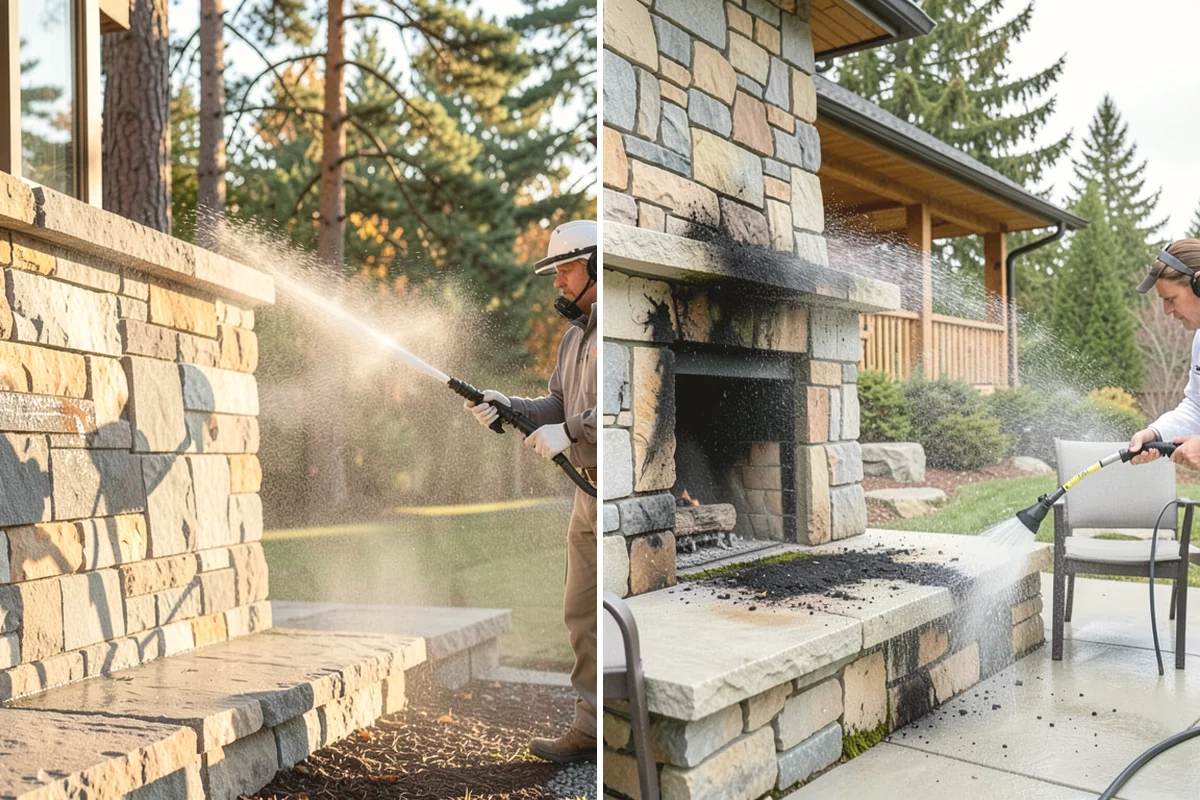 Decorative Rock Cleaning in Yarrow Point, King County, WA - Clear leaves and large debris from the bed
