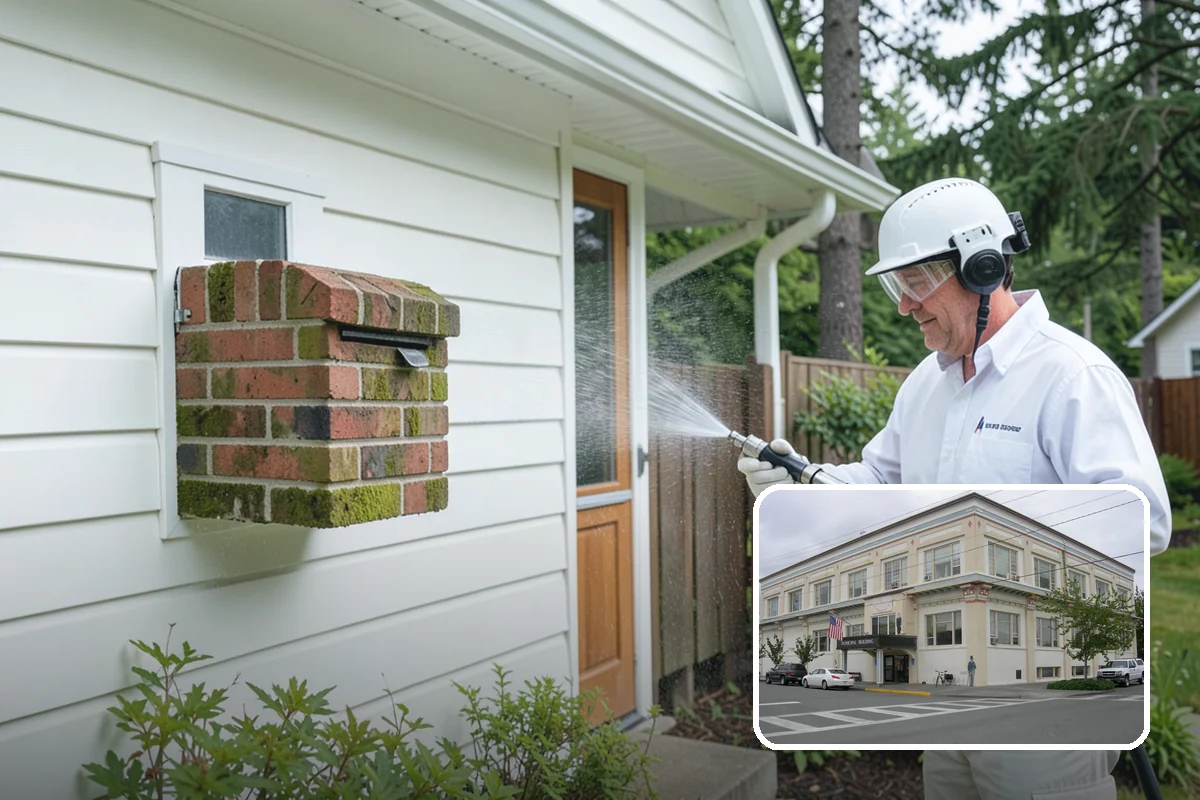 Downspout Cleaning in Anacortes, Skagit County, WA - Clears interior clogs of packed needles and grit