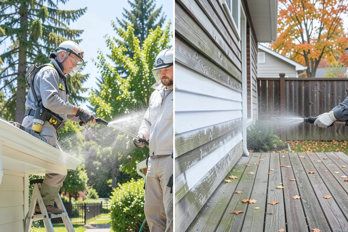 Downspout Cleaning in Bonney Lake, Pierce County, WA - Inspect each downspout for interior blockages