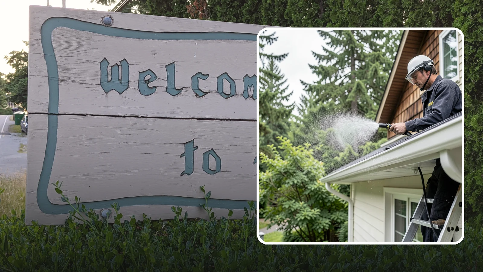 Downspout Cleaning in Brier, Snohomish County, WA - Cleaning of downspout exteriors and interiors so the channels that carry our heavy rain stay clear and presentable.