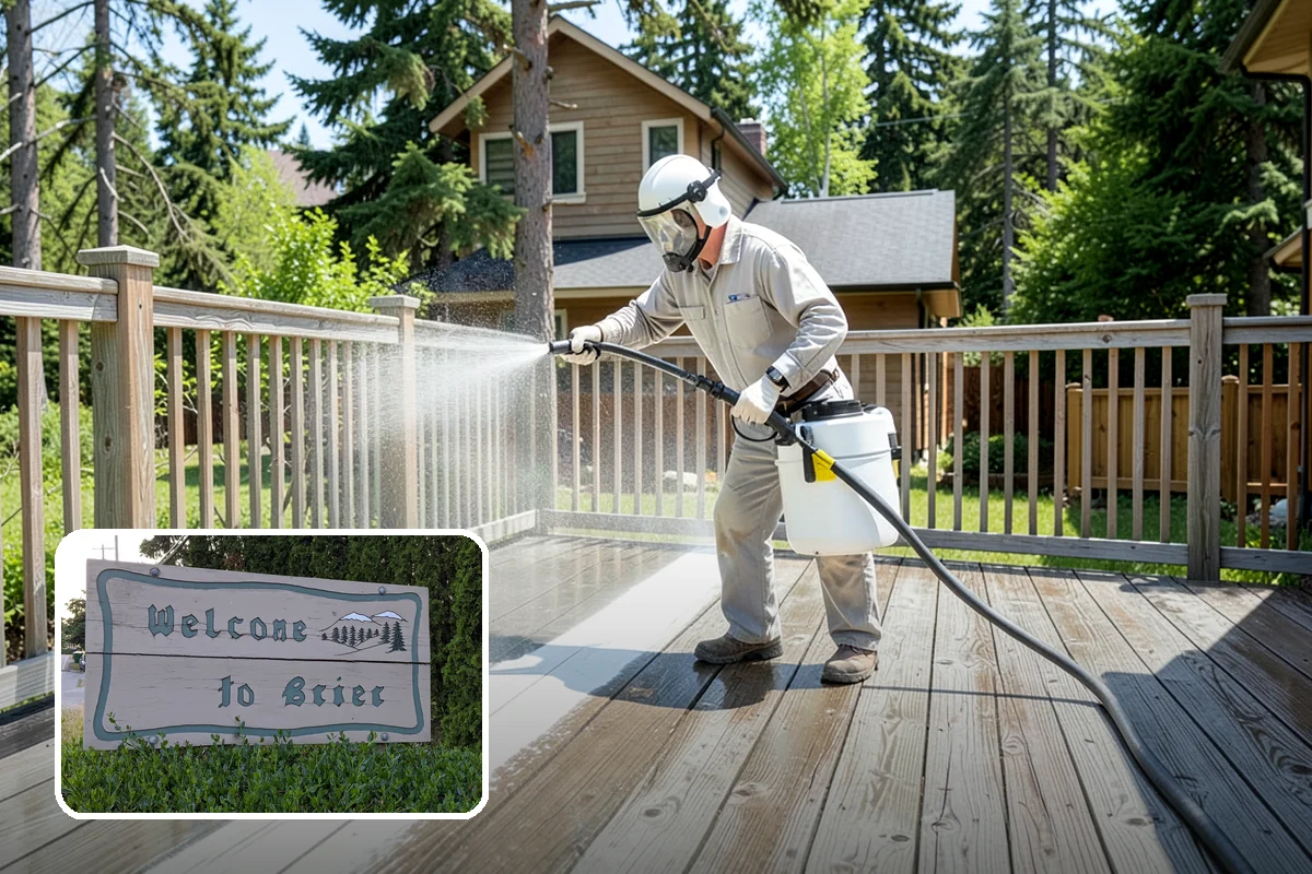 Downspout Cleaning in Brier, Snohomish County, WA - Clears interior clogs of packed needles and grit