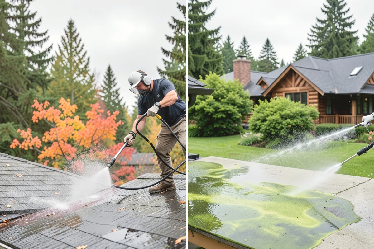 Downspout Cleaning in Burien, King County, WA - Inspect each downspout for interior blockages